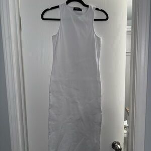 White Fox Boutique Classic White Midi Dress